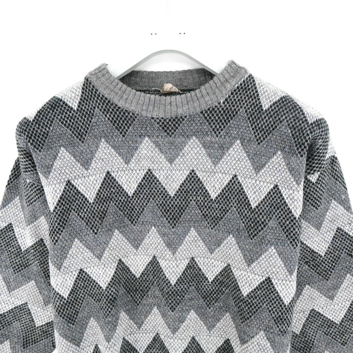 Cosby Vintage Retro 90s Grey Sweater Jumper Size XL