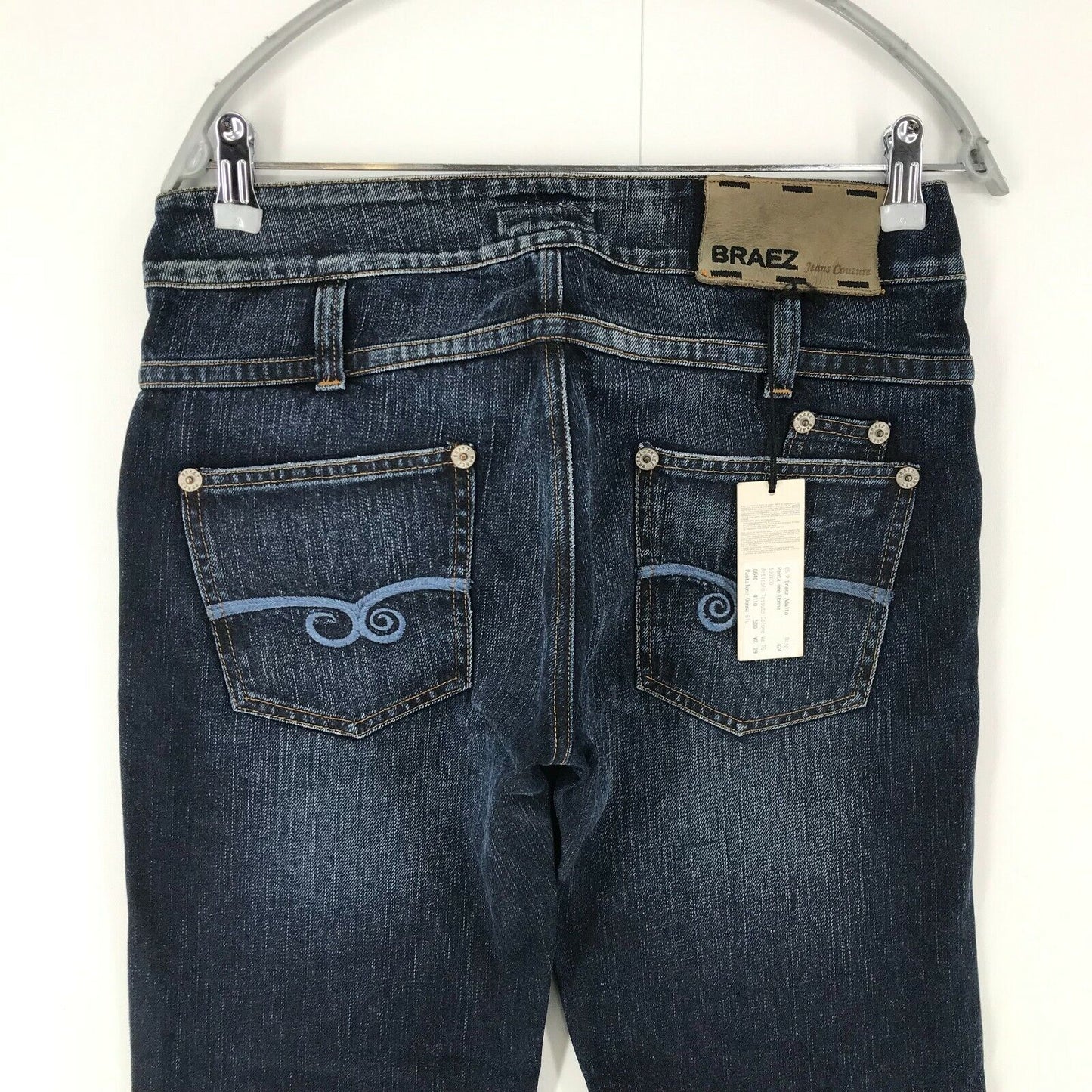 BRAEZ Damen Jeans, Blau, Loose Straight Fit, Größe W29