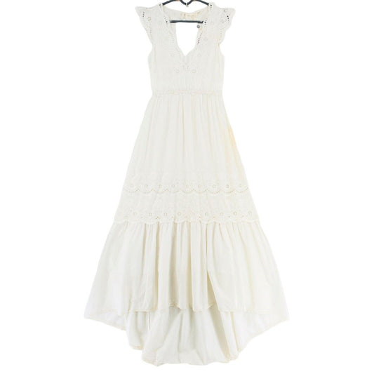 RRP €480 ODD MOLLY White Greatest Adventure Hi-Low Sleeveless Dress Size 0 / XS