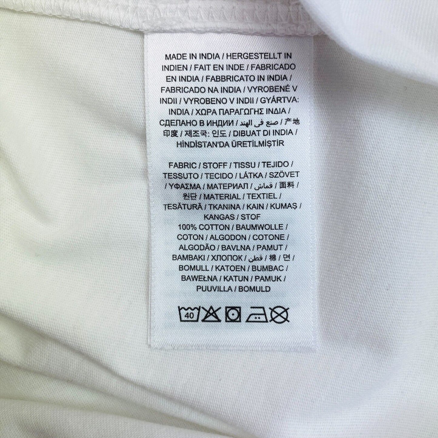 GANT Weiß Original V-Ausschnitt T-Shirt Größe S