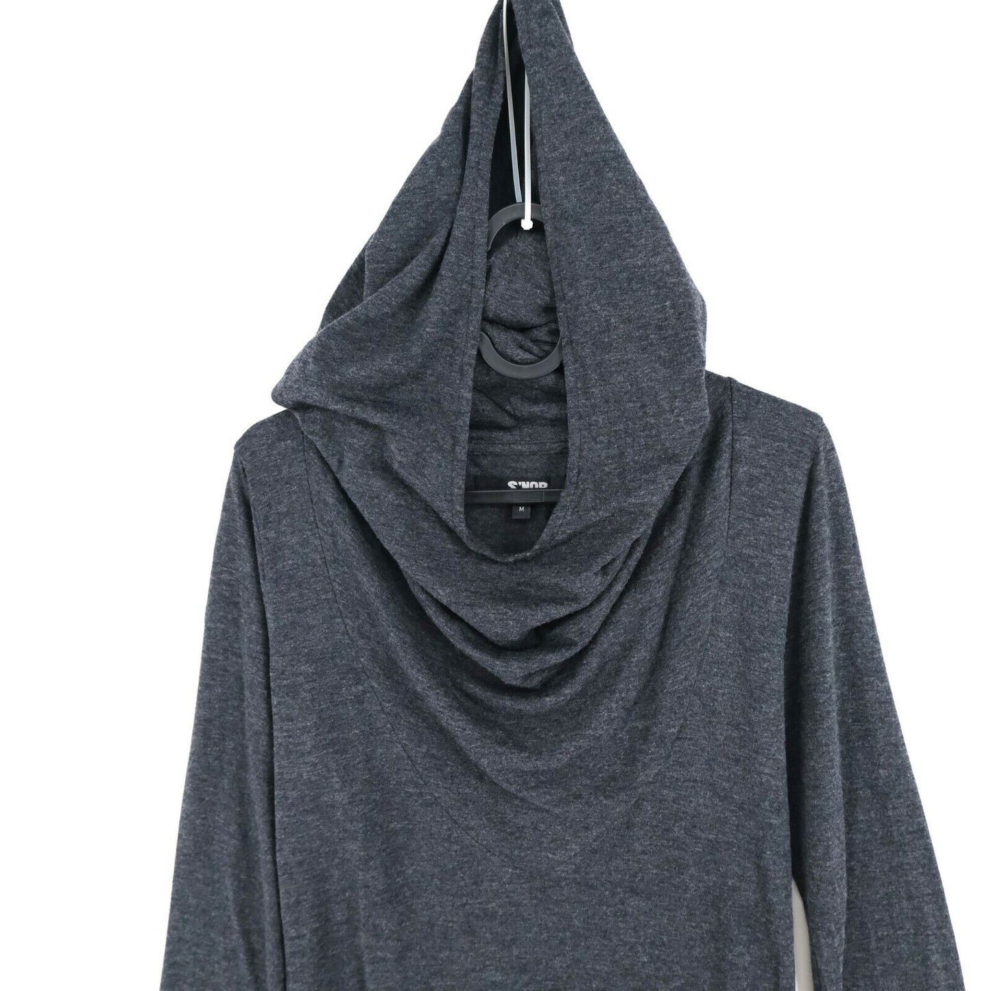 S`NOB Grey Hooded Long Sleeves Jumper Dress Size M