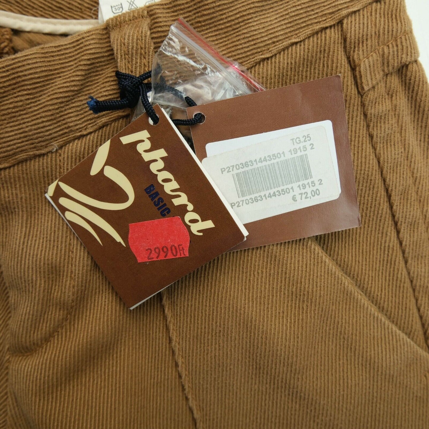 PHARD Light Brown Capri Chino Pants Trousers Size 25