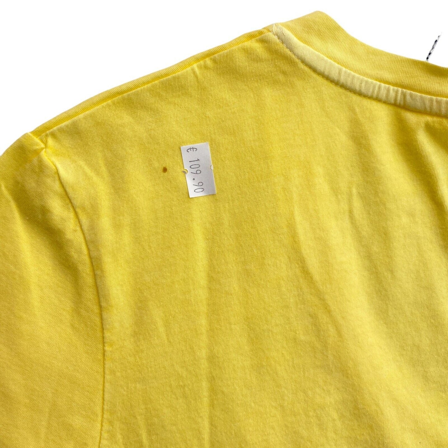 GANT Yellow Sun Faded V Neck T Shirt Top Size S