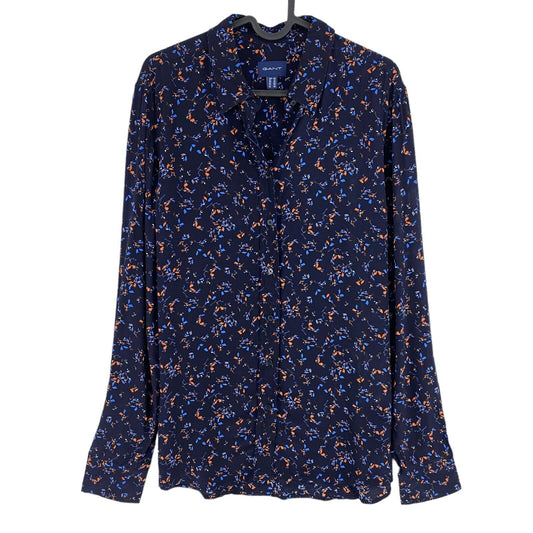 GANT Navy Blue Multi Floral Shirt Size EU 40 UK 14 US 10