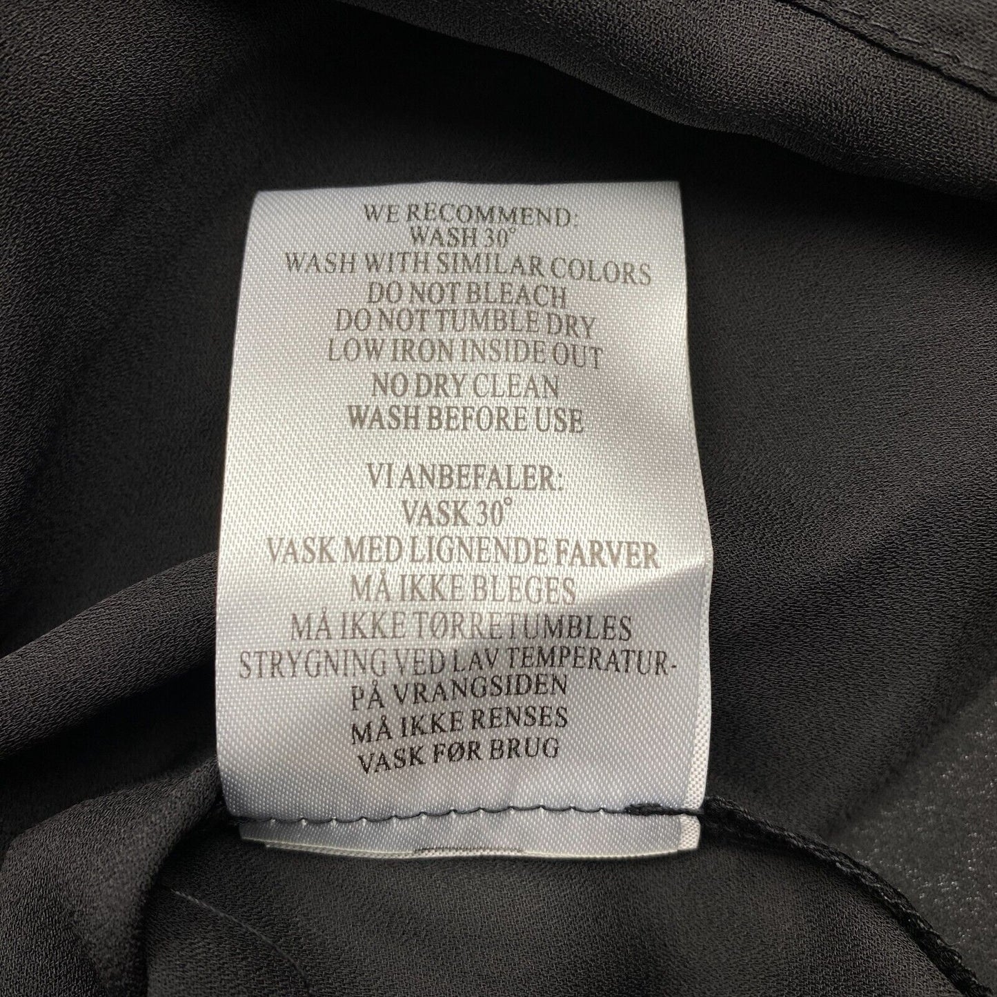 EDUCE Broda Bluse, transparent, langärmlig, Rundhalsausschnitt, Größe L