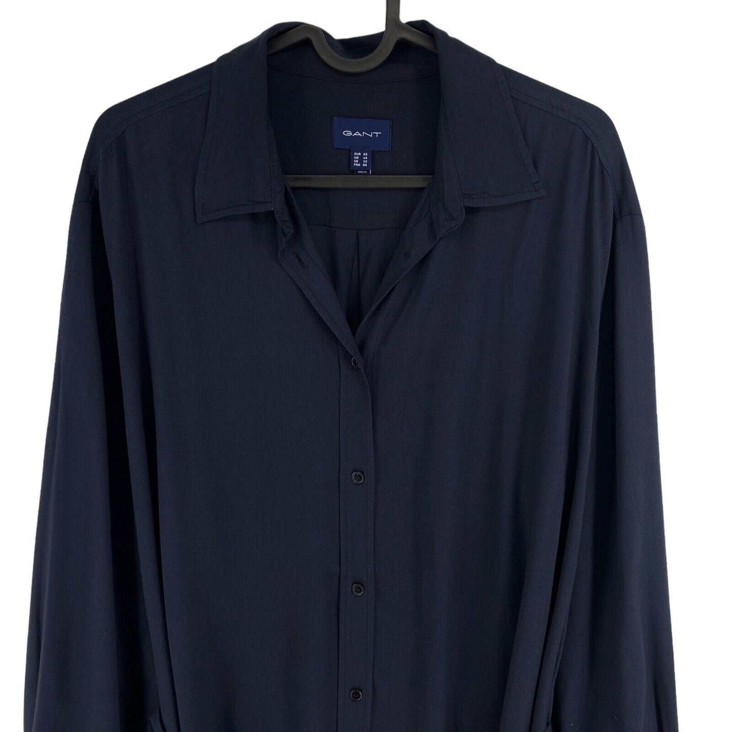 GANT Robe chemise à manches longues bleu marine Taille EU 40 UK 12 US 10