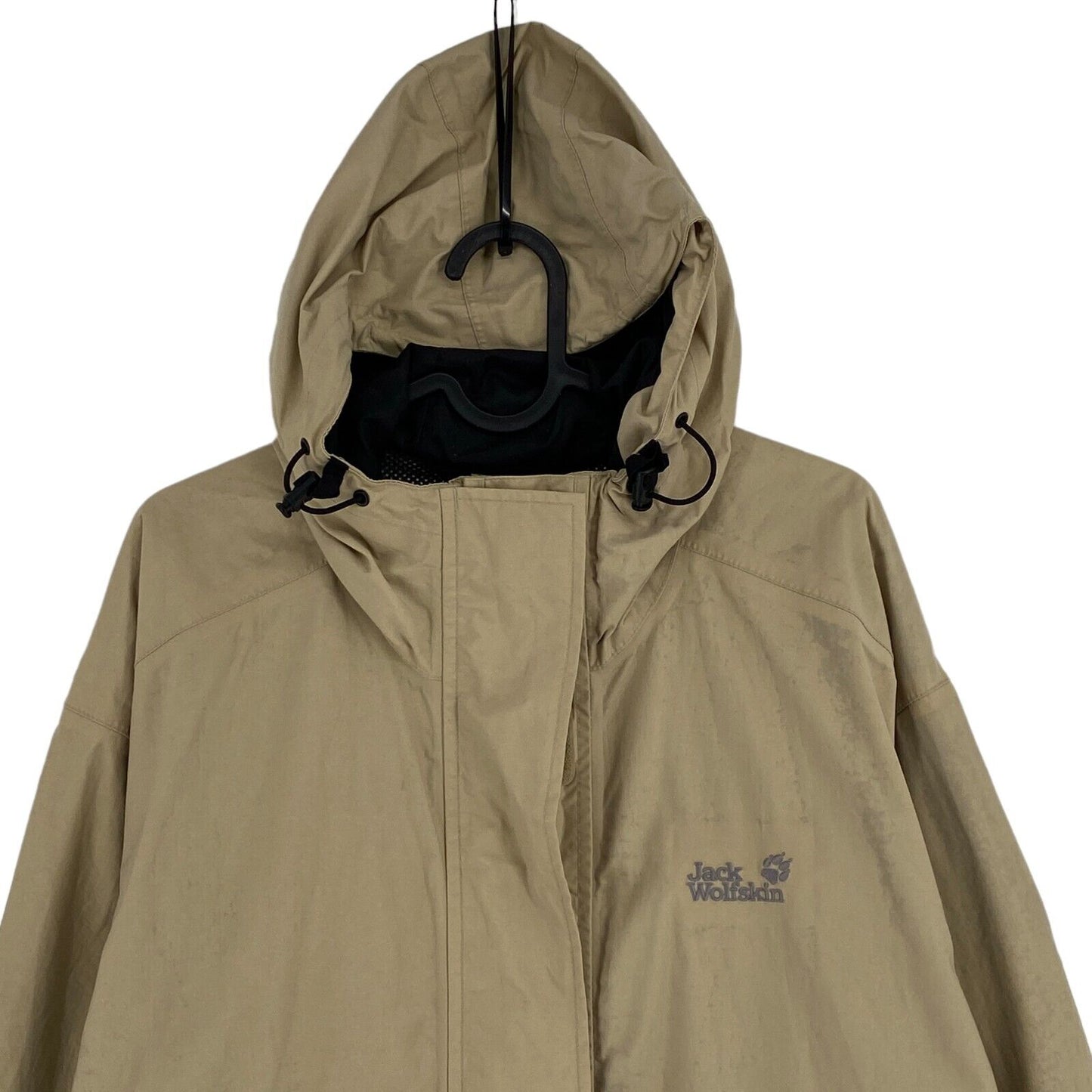 Jack Wolfskin Texapore Light Brown Hooded Jacket Coat Size M