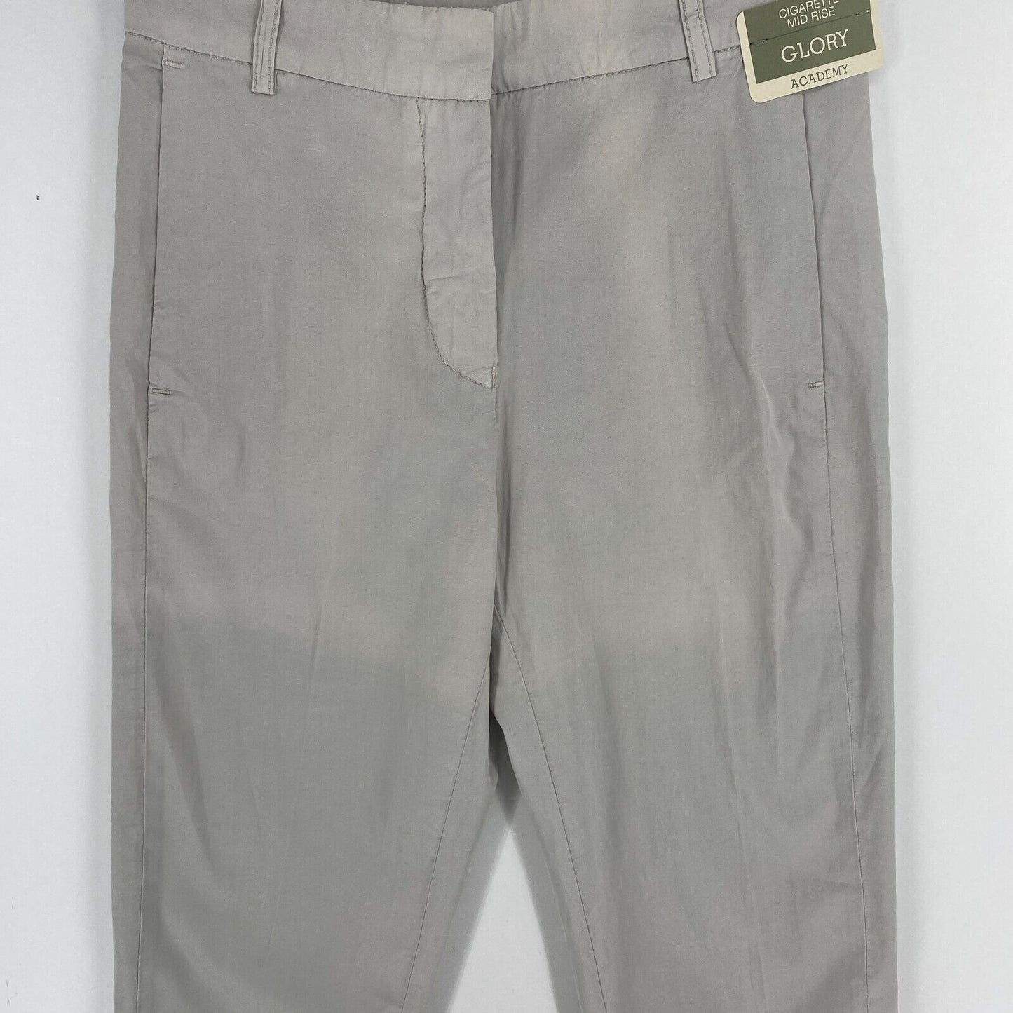 JACOB COHEN Women GLORY Grey Mid Rise Cigarette Capri Pant Trousers Size W25