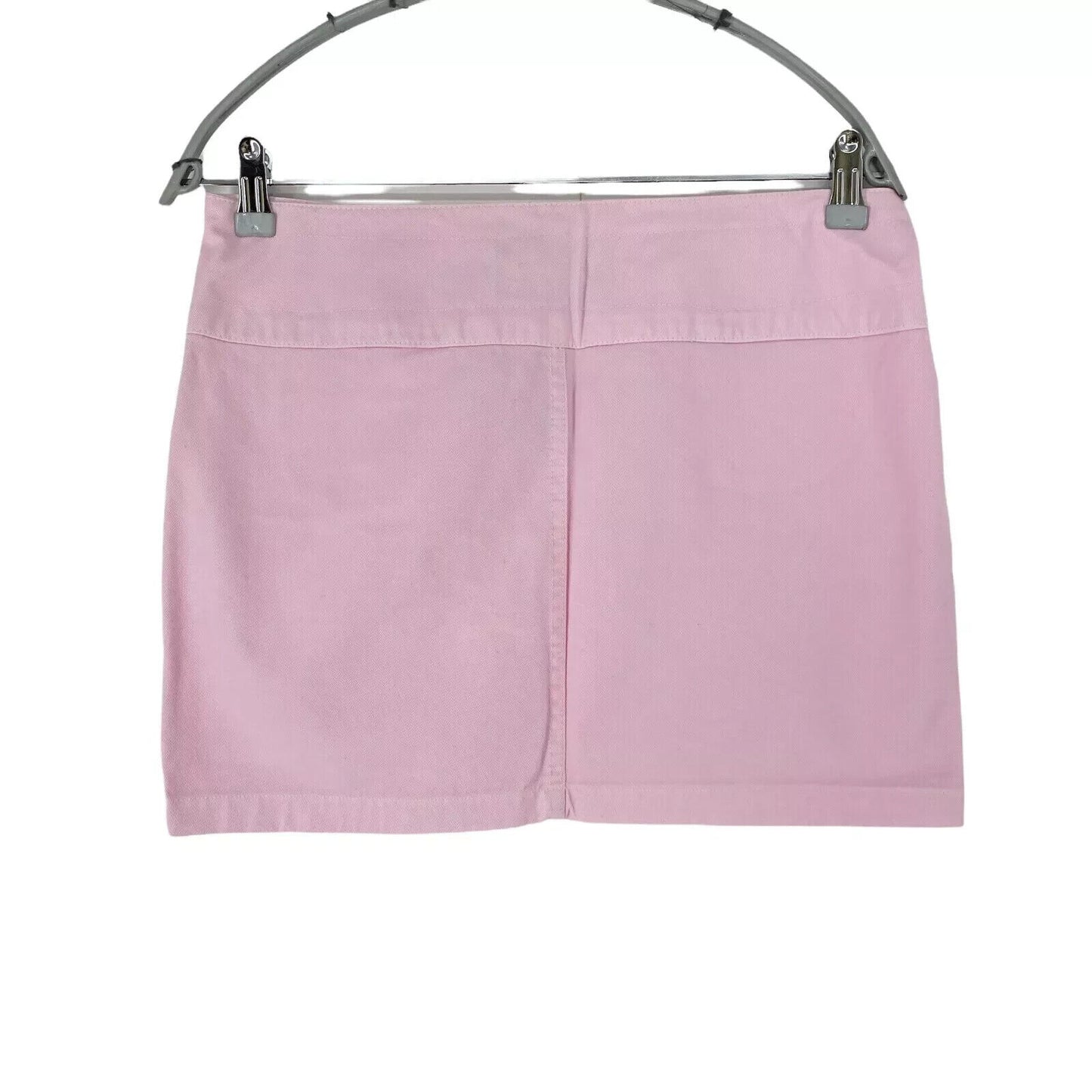 YES LONDON Pink Regular Fit Retro Denim Mini Skirt Size IT 40 W27