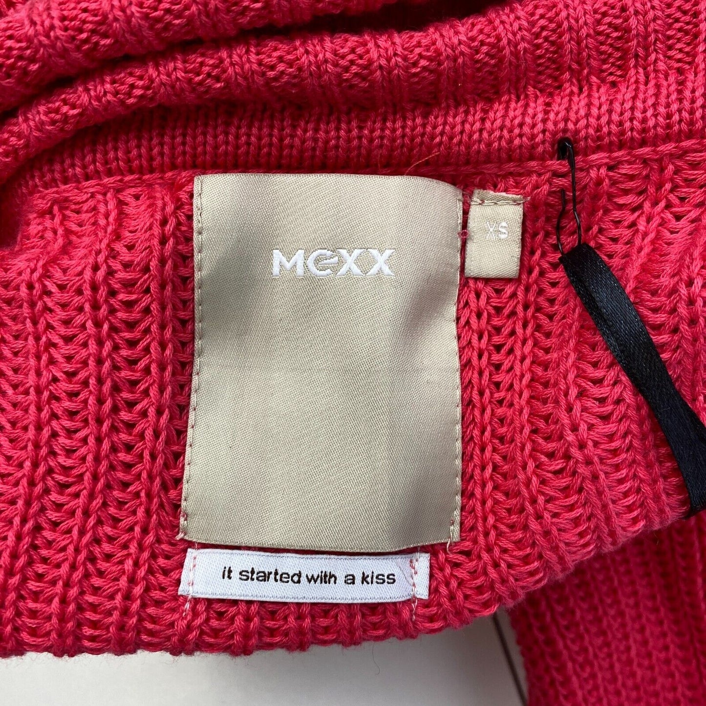 MEXX Women Dark Pink High Neck Sweater Pullover Size XS