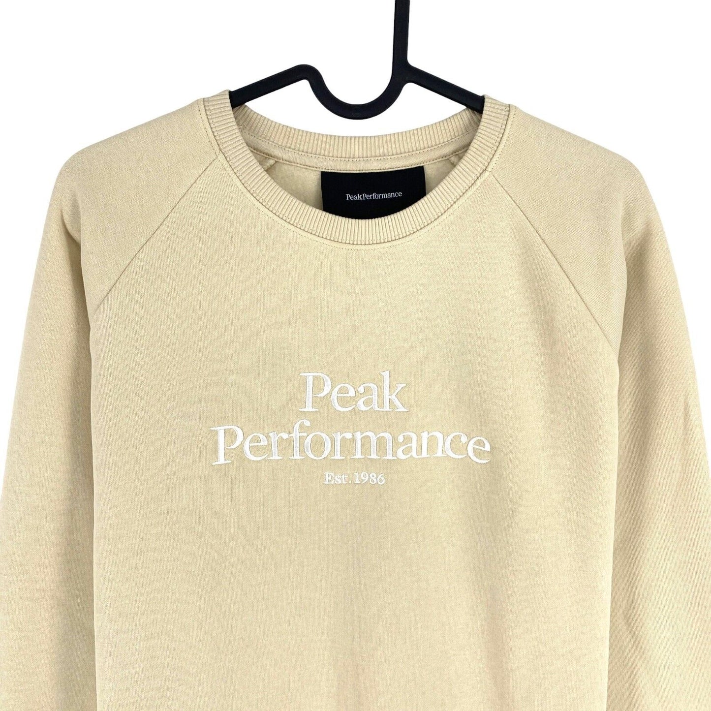 Peak Performance Women Beige Original Crew Neck Sweater Jumper Size M