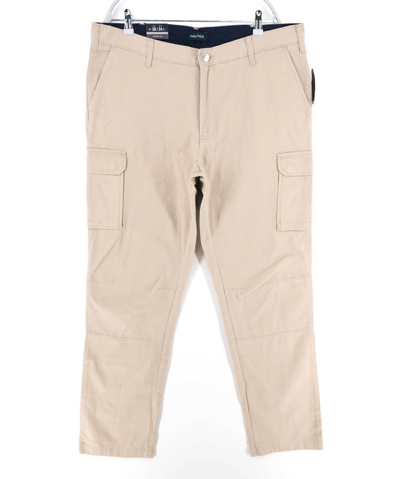 NAUTICA Light Brown Classic Fit Cargo Pants Trousers W38 L34