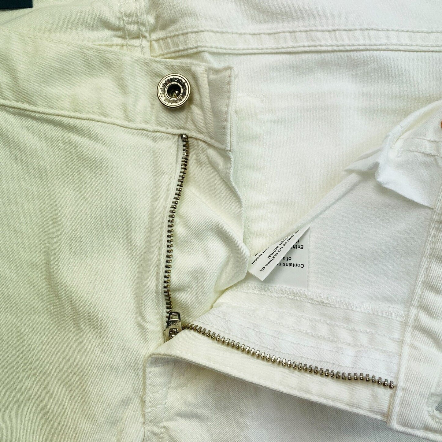 GANT Women White KELLY Cropped Denim Pants Trousers Size W36