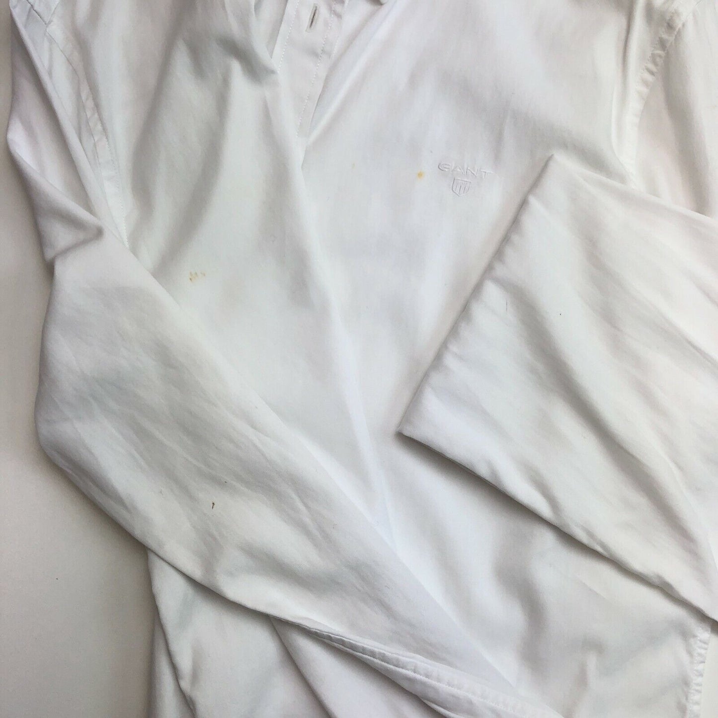 GANT White Solid Shirt Size EU 40 UK 14 US 10