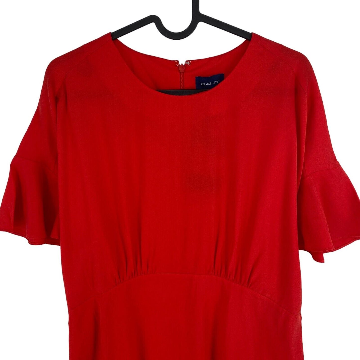 GANT Women Red Twill Knee Dress Size EU 44 UK 16 US 14