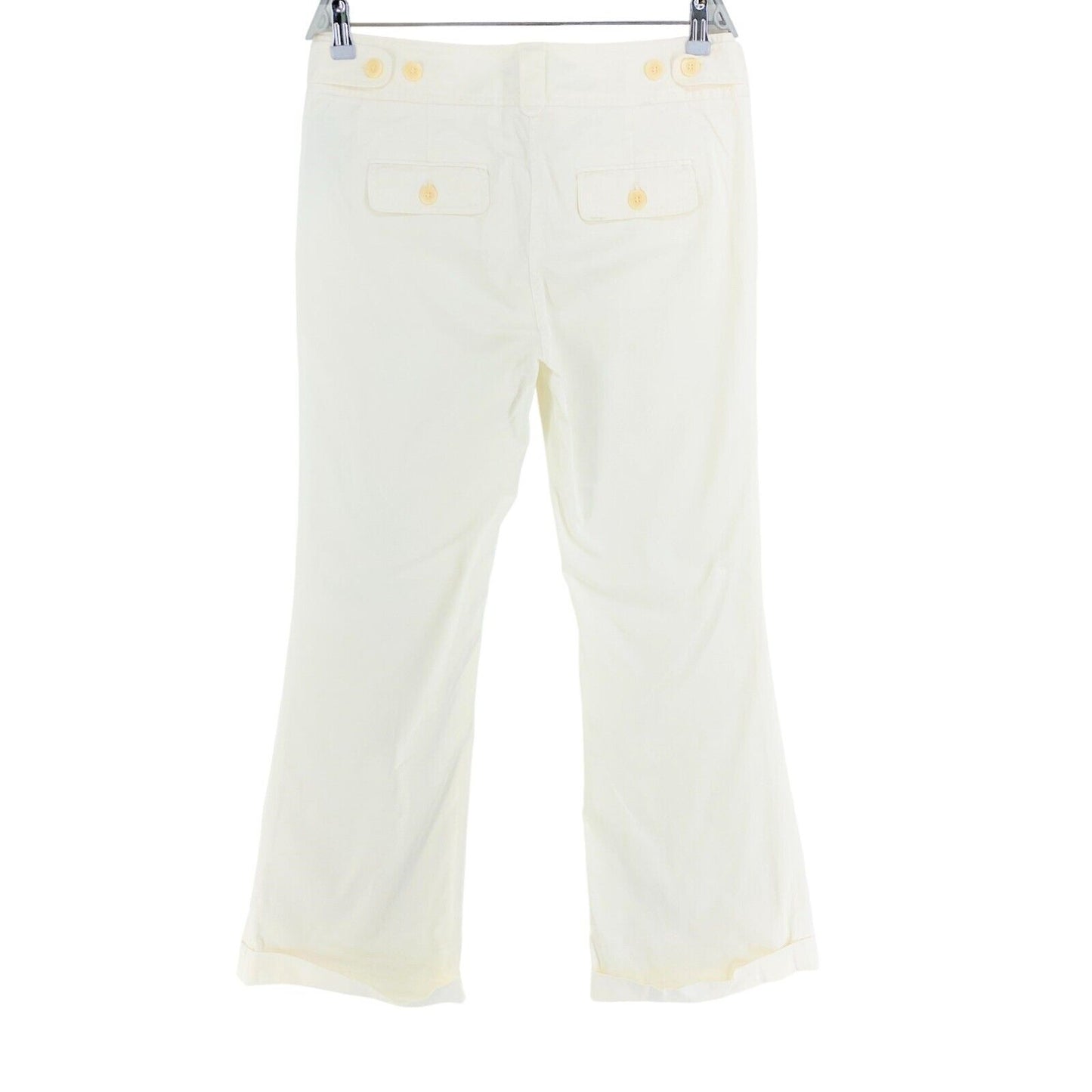 GANT Femme Pantalon évasé blanc Pantalon Taille EU 42 UK 16 US 12