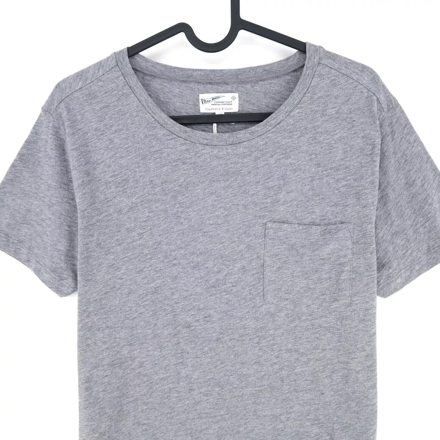 GANT Mens Rugger Grey Pocket Crew Neck T Shirt Size XS