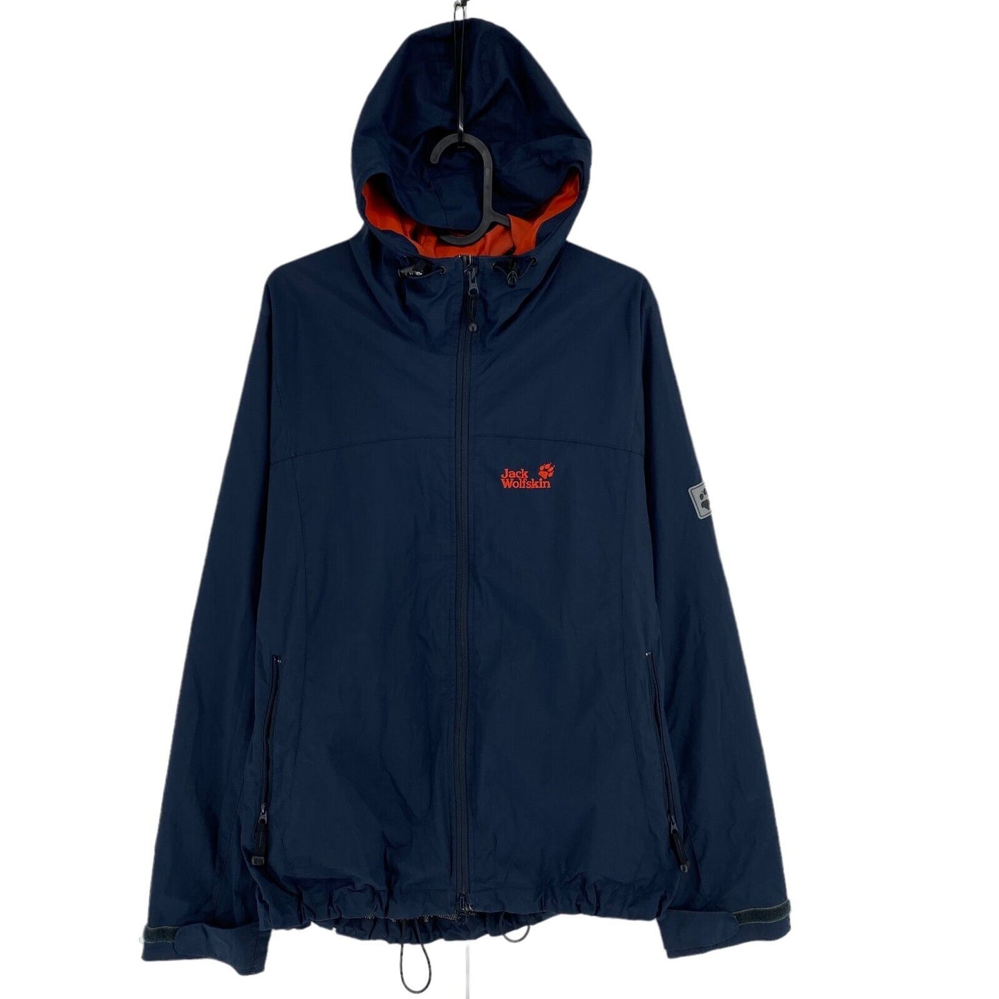 Jack Wolfskin Stormlock Bleu Marine Veste À Capuche Manteau Taille M