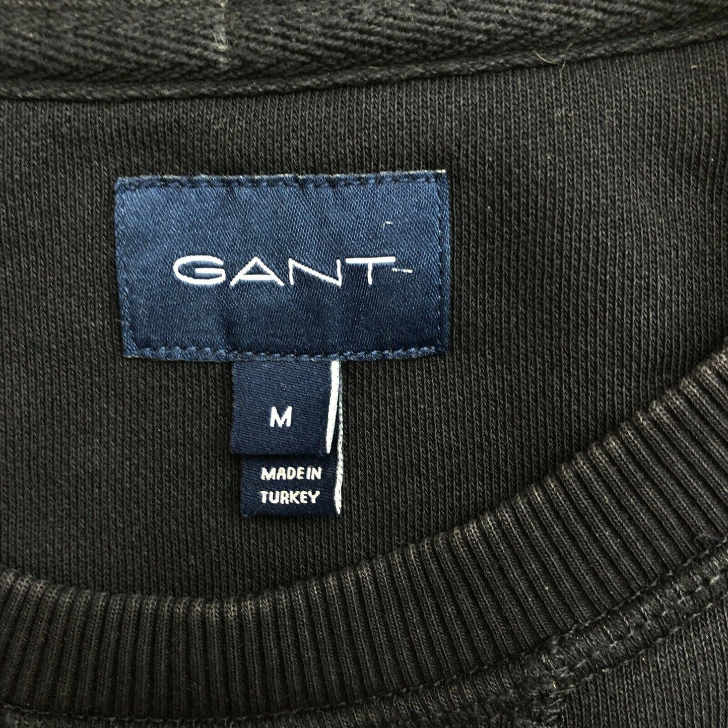 GANT Navy Blue Original Logo Crew Neck Sweat Jumper Sweater Size M