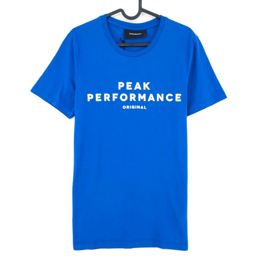 Peak Performance Blue Crew Neck T Shirt Top Size S