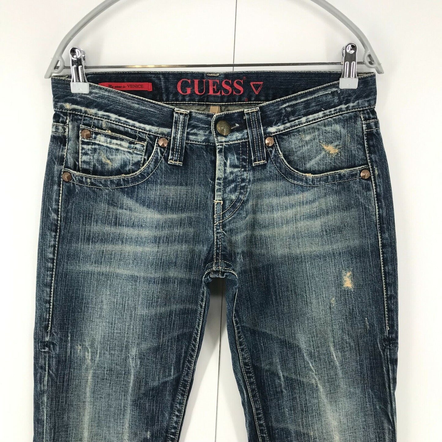 GUESS LUXURY VENICE Women Dark Blue Skinny Fit Jeans Size W29