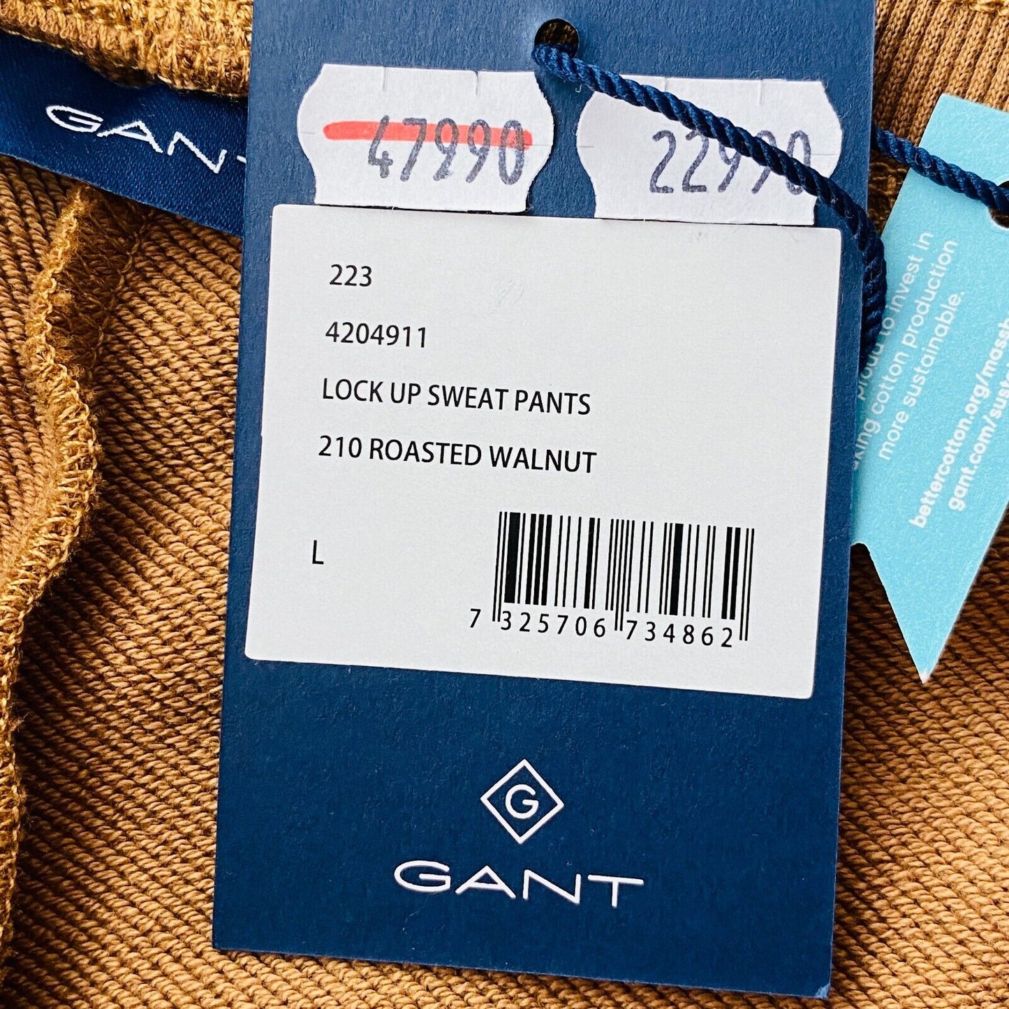 GANT Women Brown Regular Fit Sweatpants Trousers L