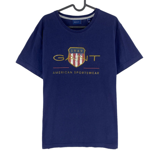 GANT Bleu Marine Archive Shield Crew Neck T Shirt Taille L