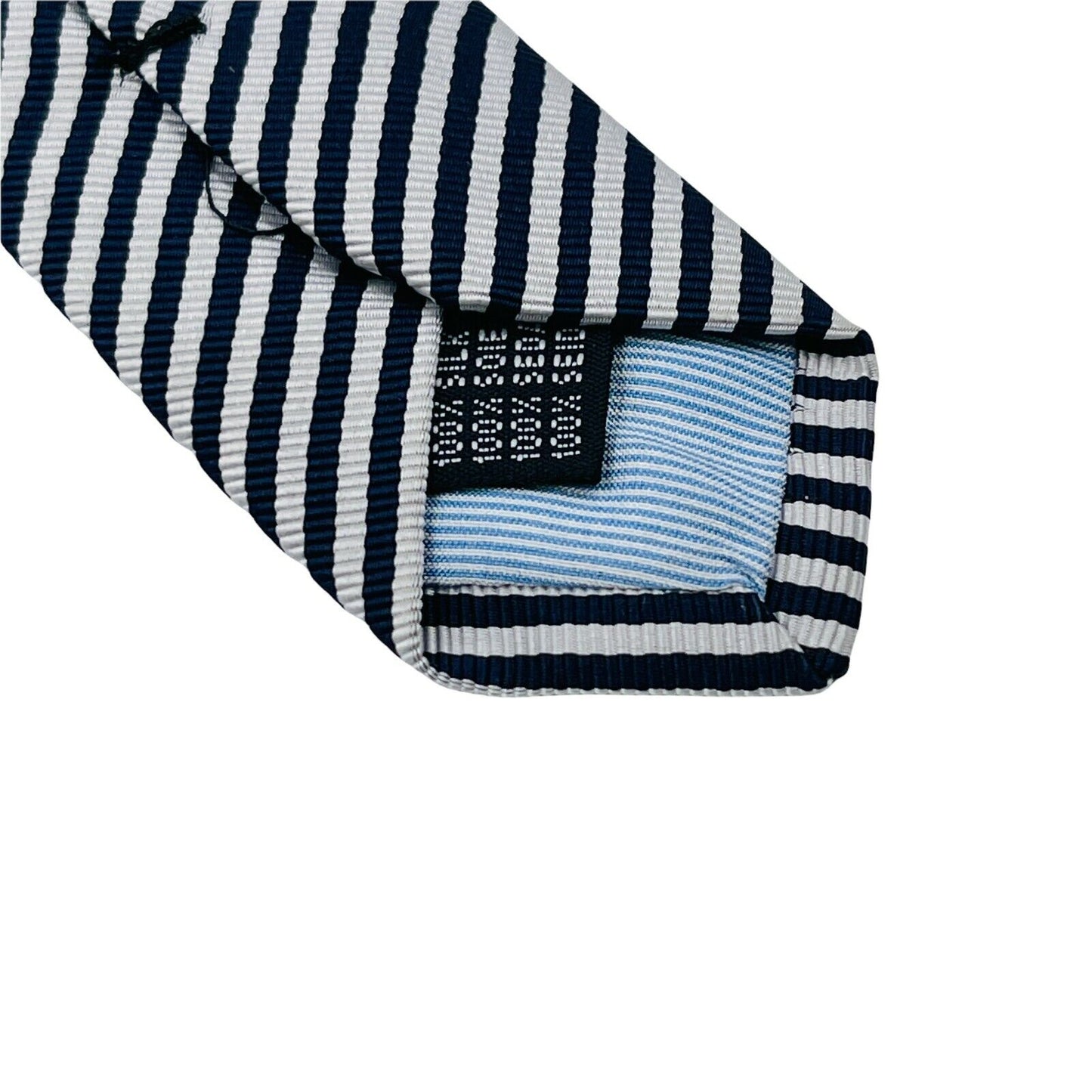 GANT Grey Blue Striped 100% Silk Hand Made Tie