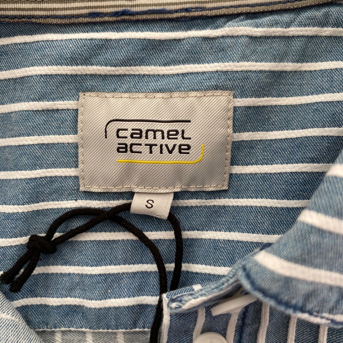 Camel Active Blue Striped Long Sleeves Shirt Size S