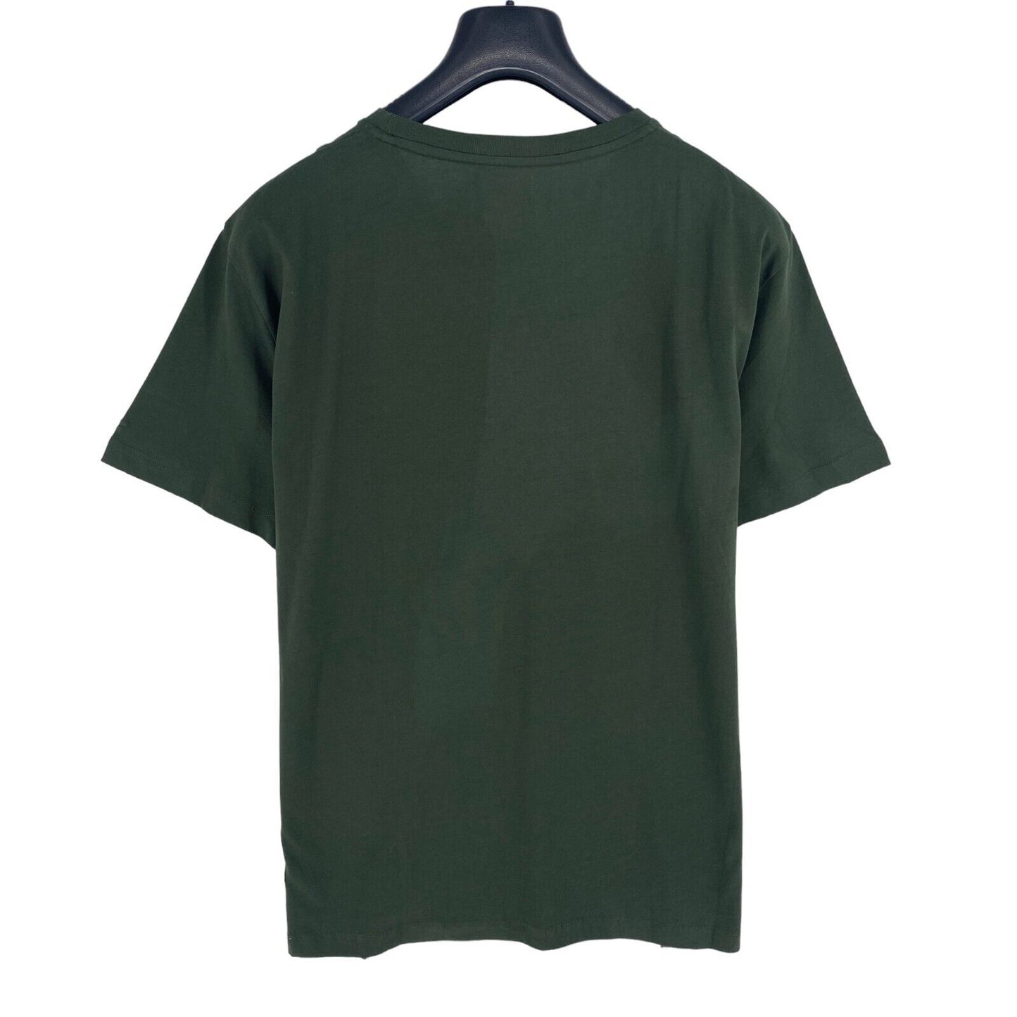 Camel Active Men Dark Green Solid Short Sleeve Crew Neck T Shirt Size 4XL