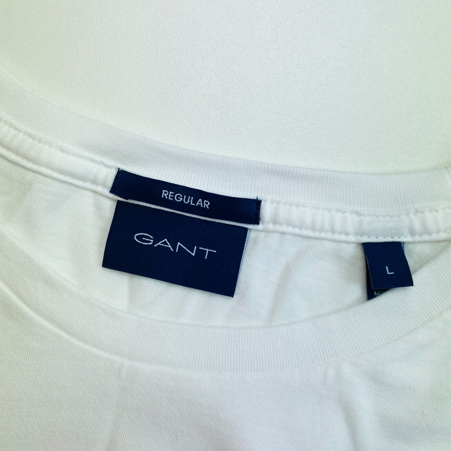 GANT White Original Regular Crew Neck T-Shirt Size L