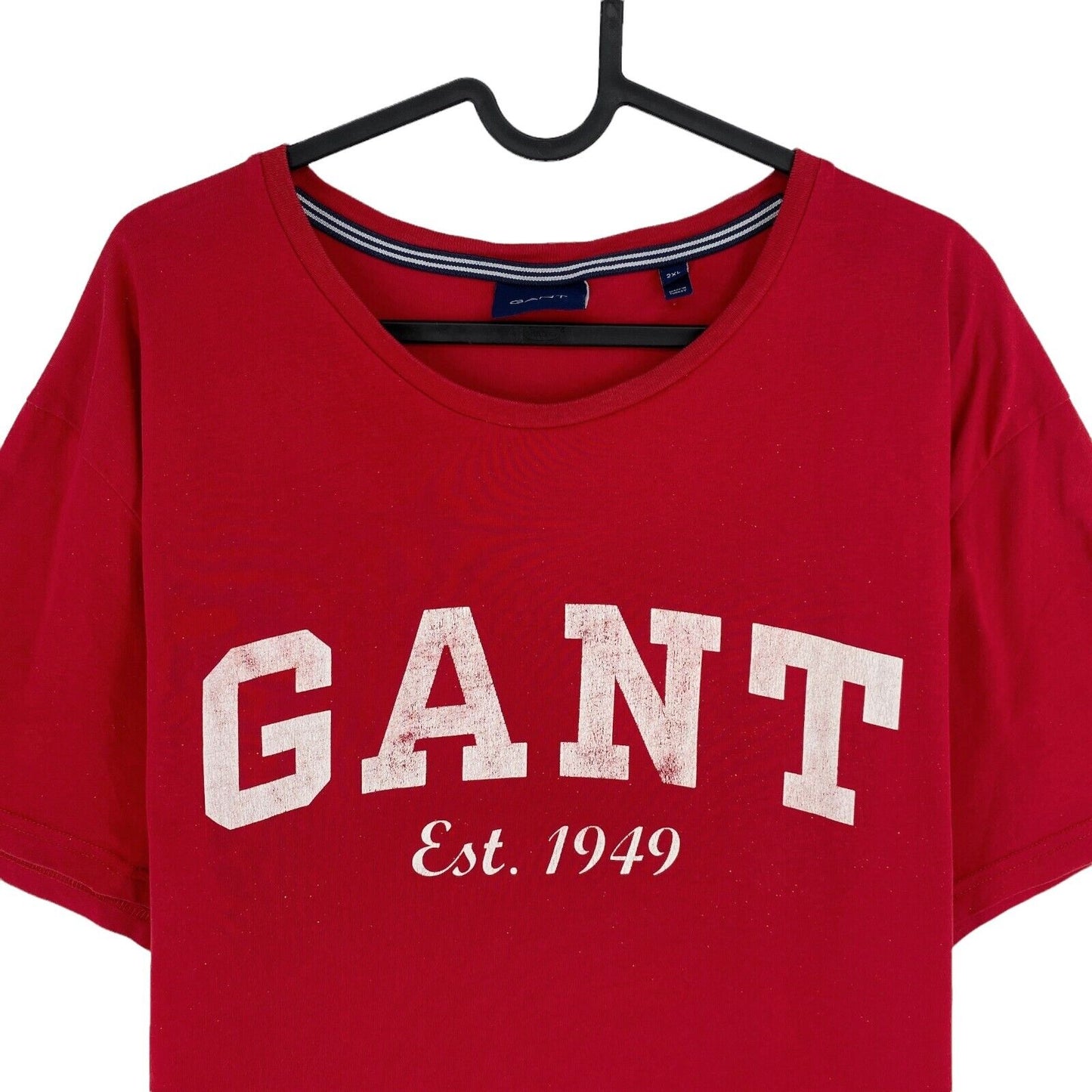 GANT Red Crew Neck T-Shirt Size 2XL XXL