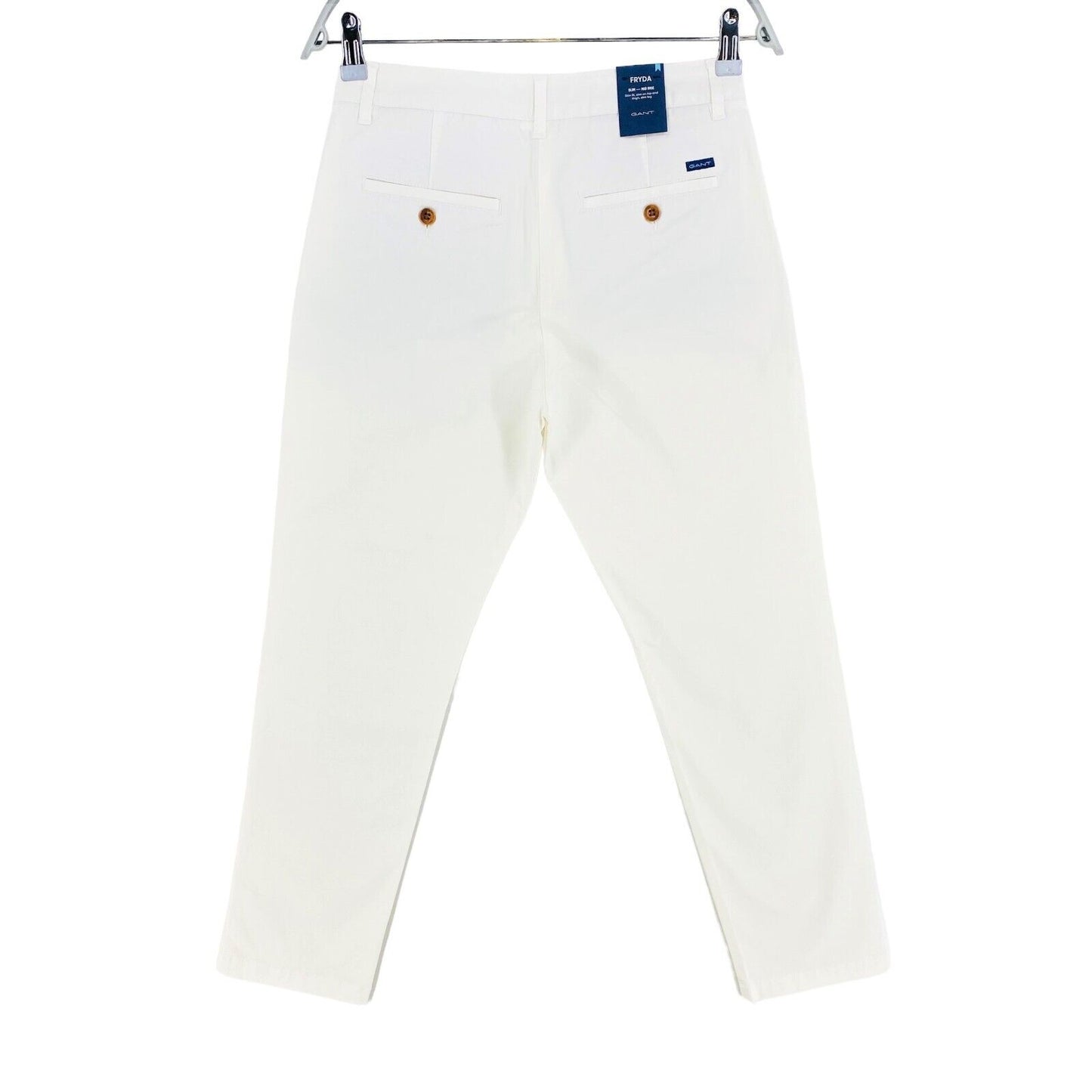 GANT White Fryda Classic Chino Pants Trousers Size EU 34 UK 6 US 4