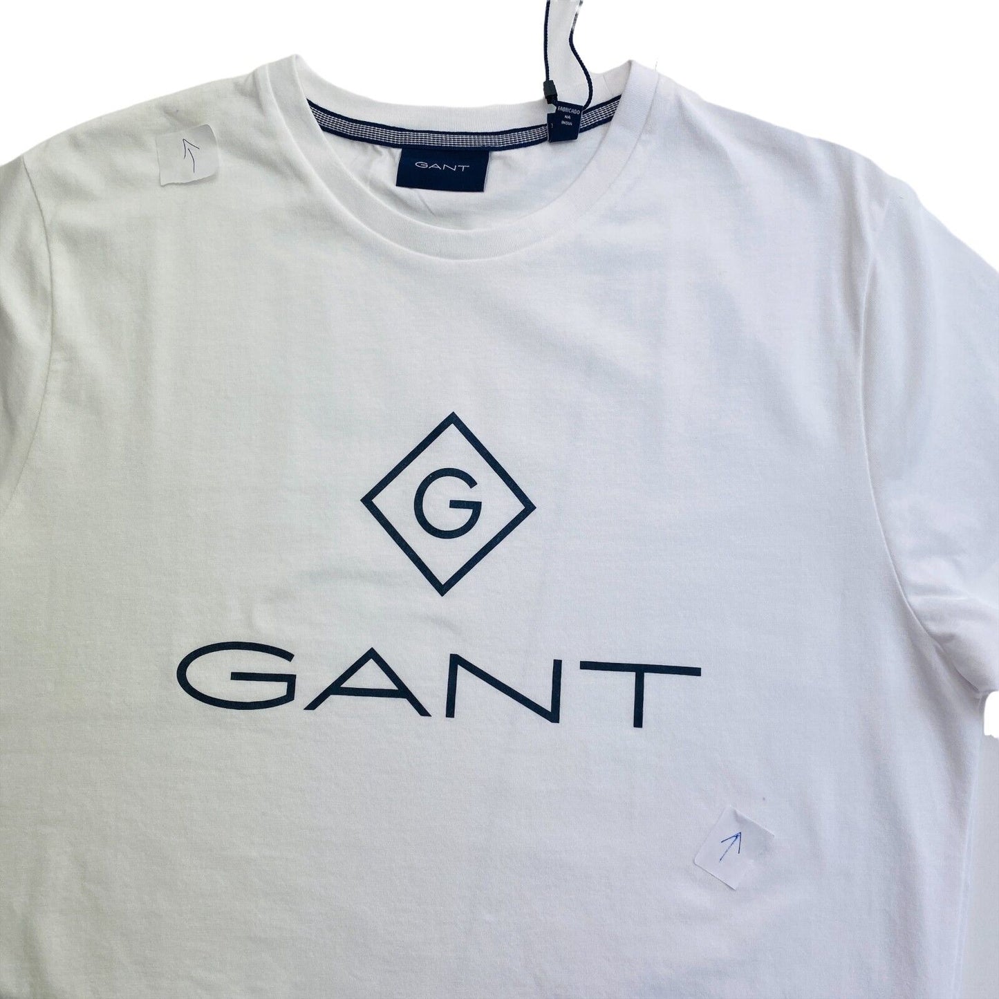 GANT T-Shirt mit Rundhalsausschnitt, Lock Up, Weiß, Größe S