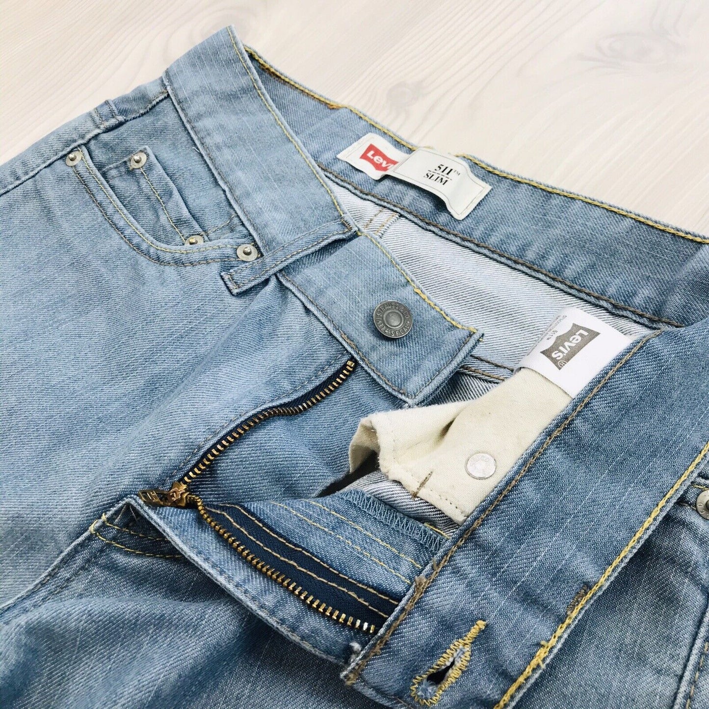 Levi's 511 Damen-Jeans in Slim Fit, Blau, Größe 14 Reg / W27 L27