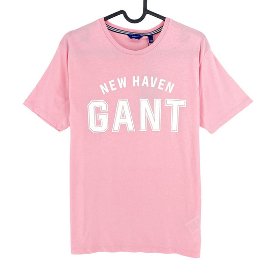 GANT Boys Pink Logo Crew Neck T-Shirt Size 15 Years 170 cm