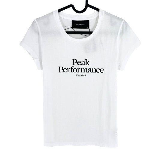 Peak Performance Women White Original SS Crew Neck T Shirt Size XS