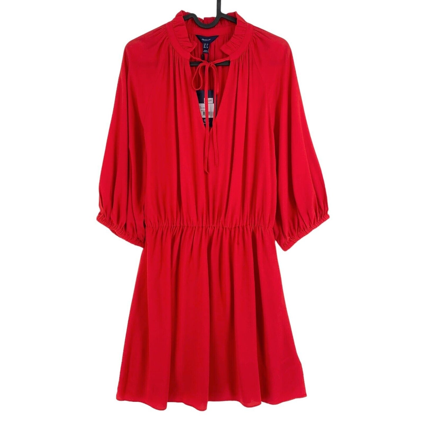 GANT Red V Neck Flared Dress Size EU 36 UK 8 US 6