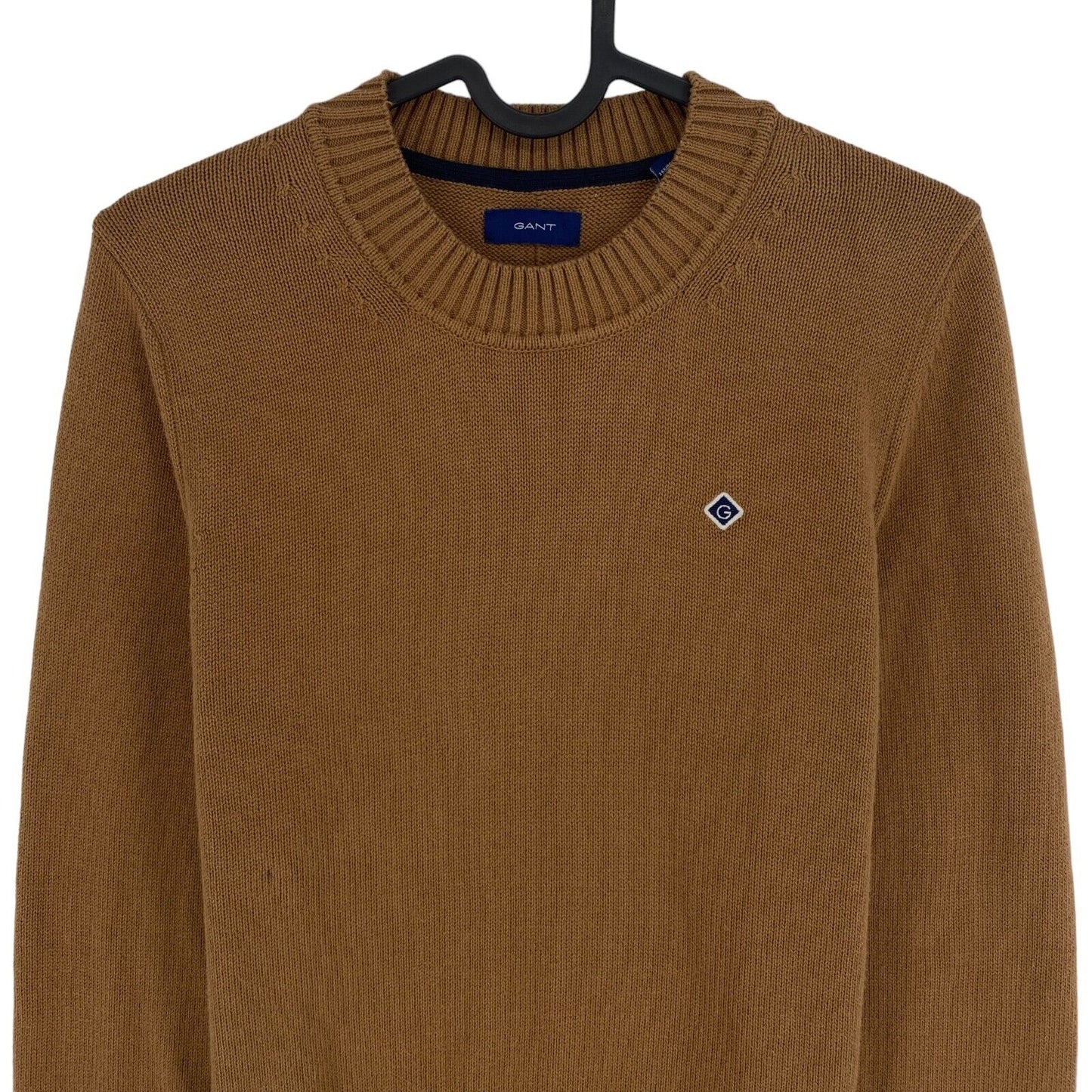 GANT Pull à col rond en coton marron Taille XS