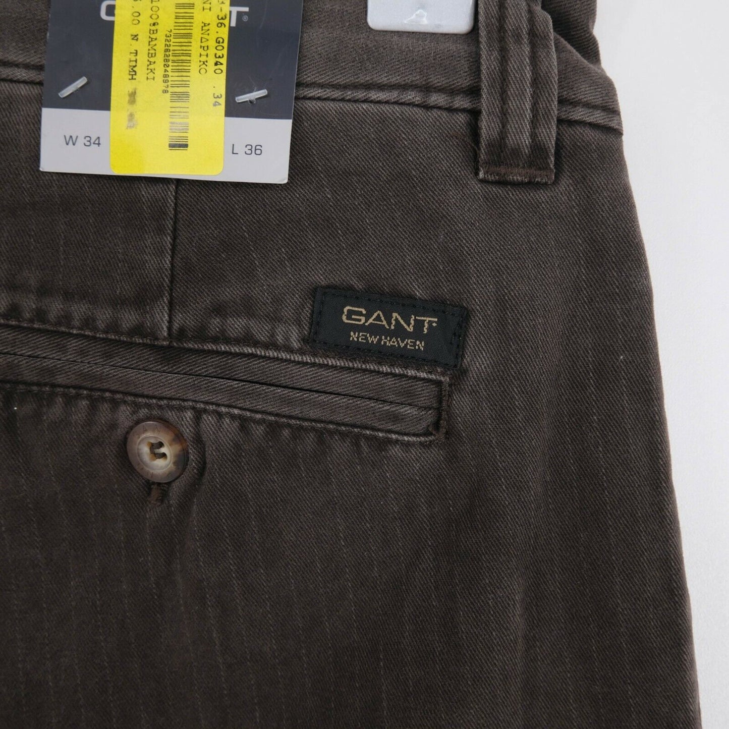 GANT Braune Pa-Nadelstreifen-Chinohose, Hose W32 W33 W34 W35 L36