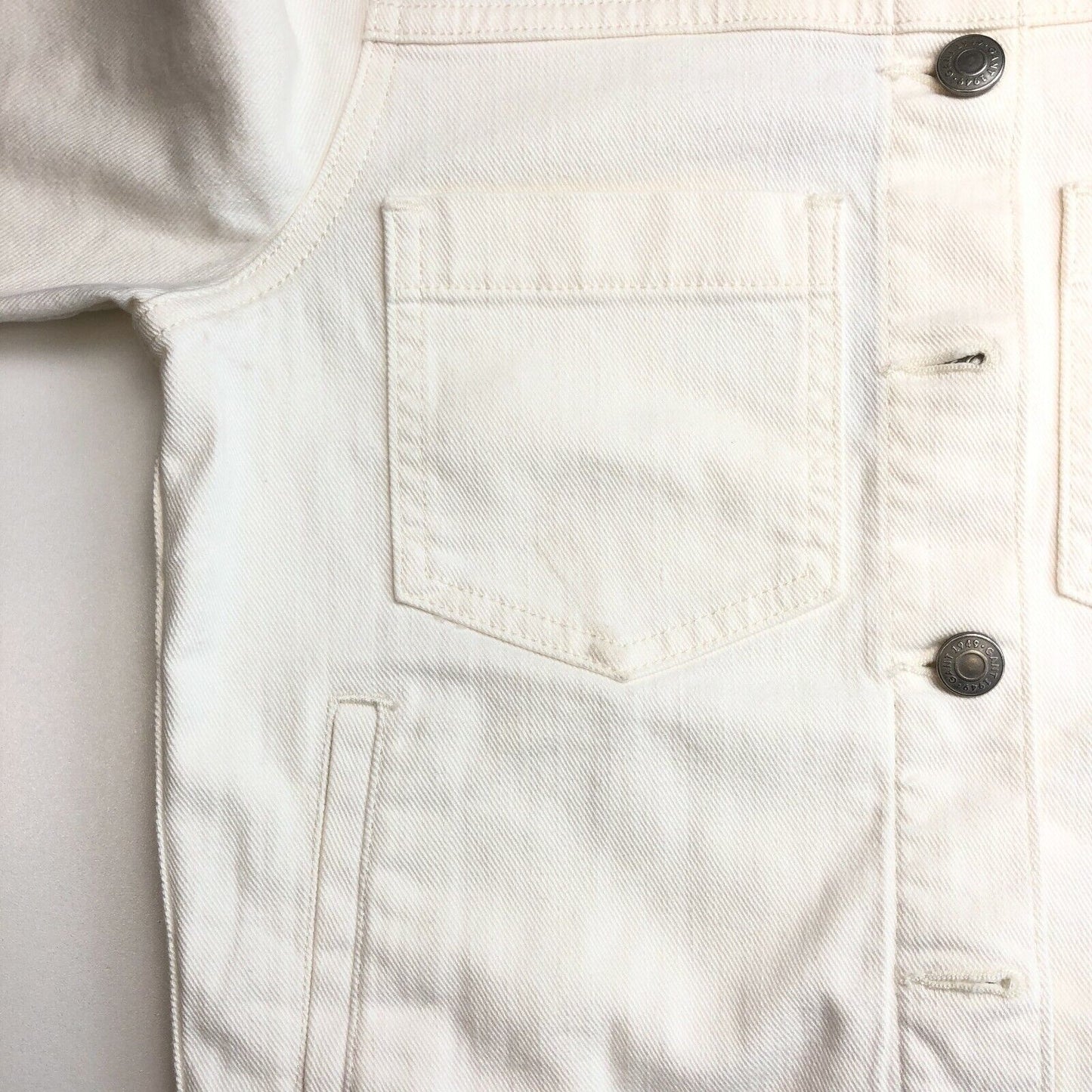 GANT White ECRU Jeans Denim Jacket  Size XS