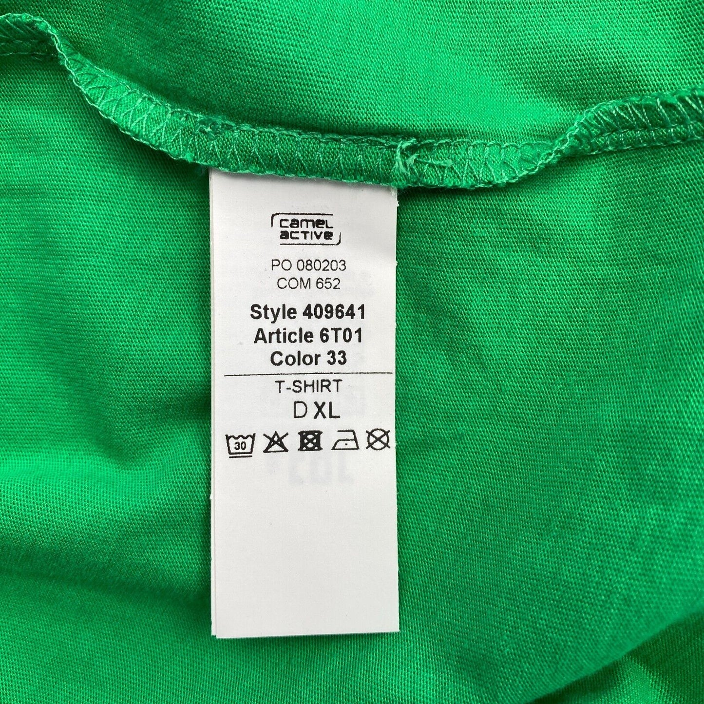 CAMEL ACTIVE Men Green Crew Neck Short Sleeves T Shirt Size XL