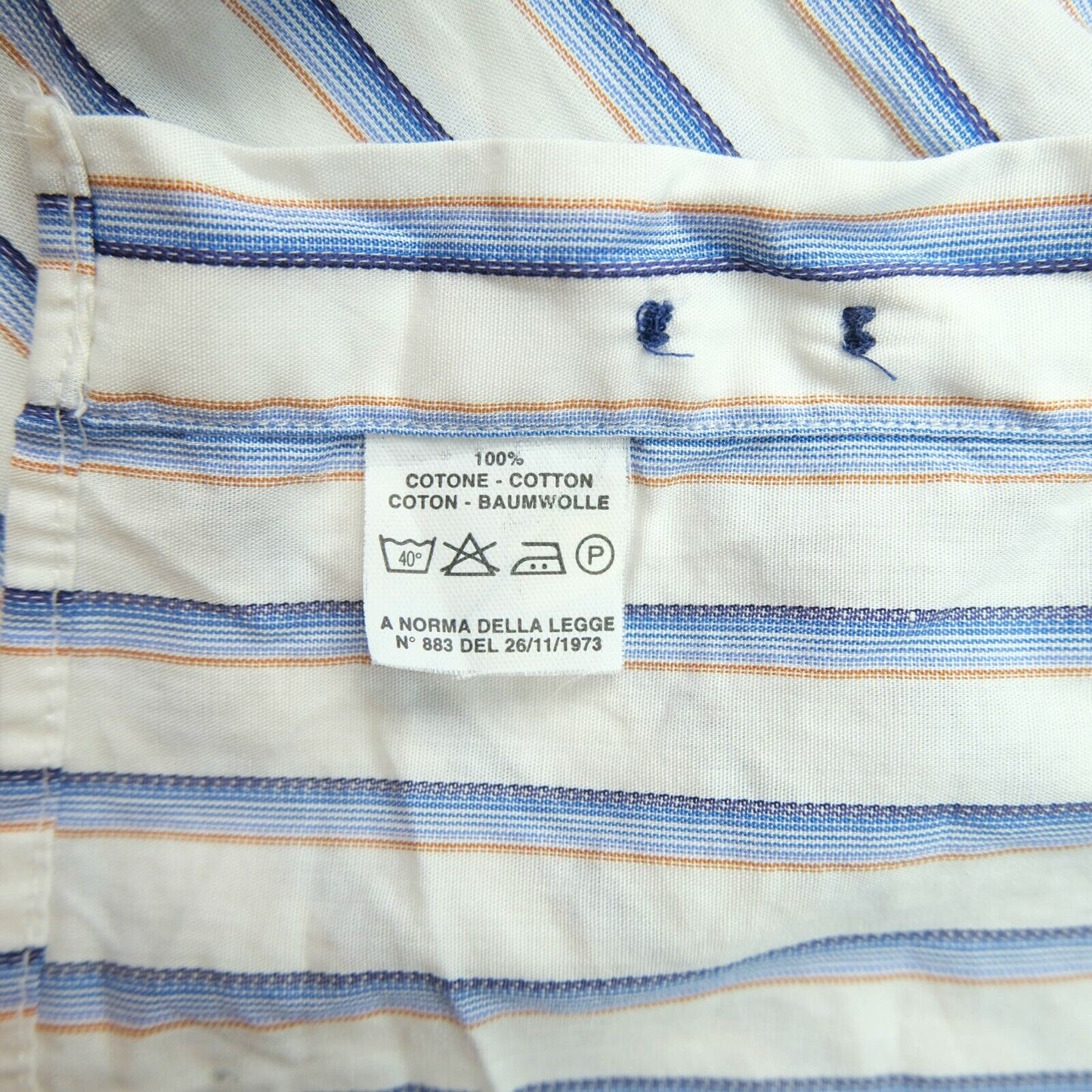 ROCCOBAROCCO White Striped Shirt Size 17 43