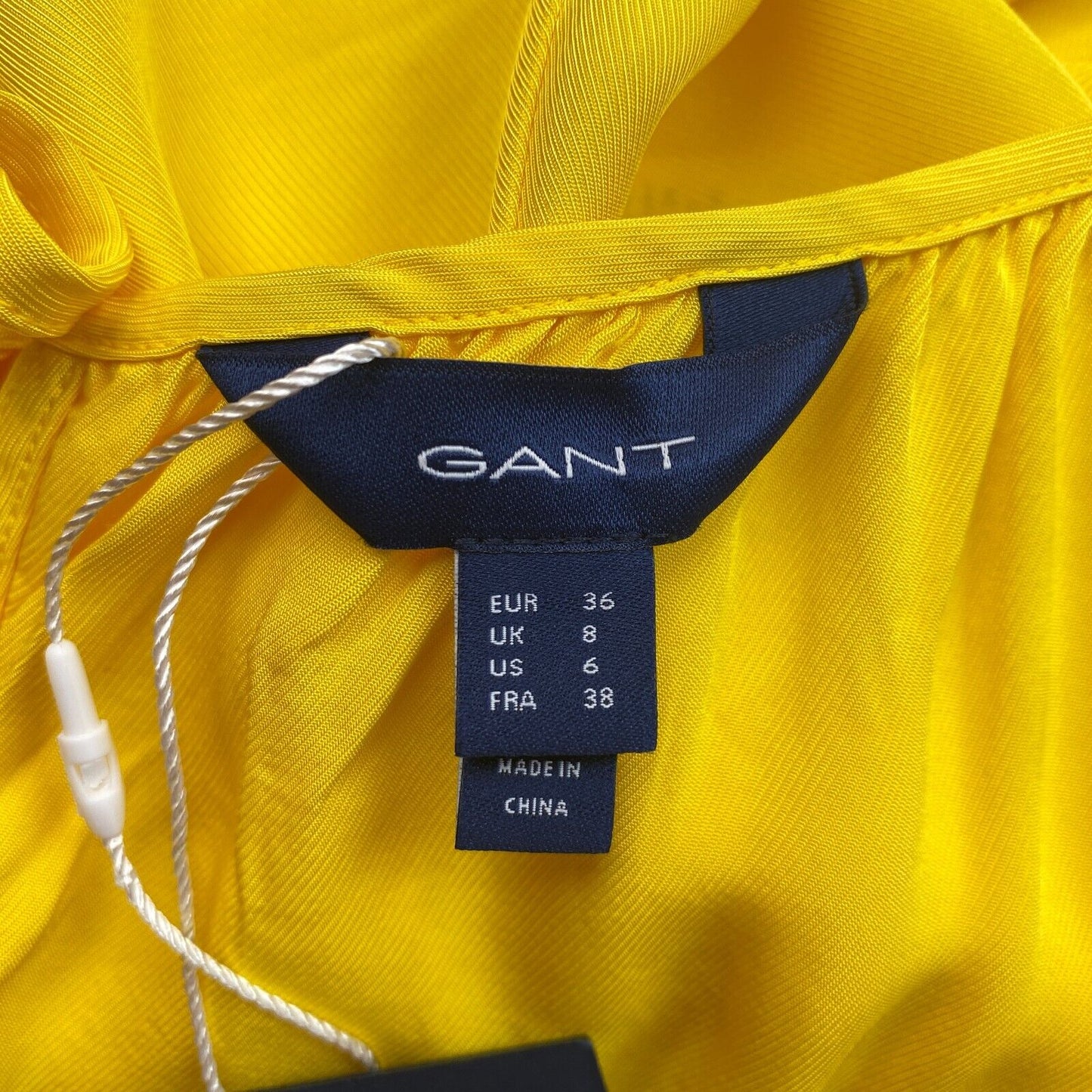 GANT Women Yellow Maxi Strap Dress Size EU 36 UK 8 US 6