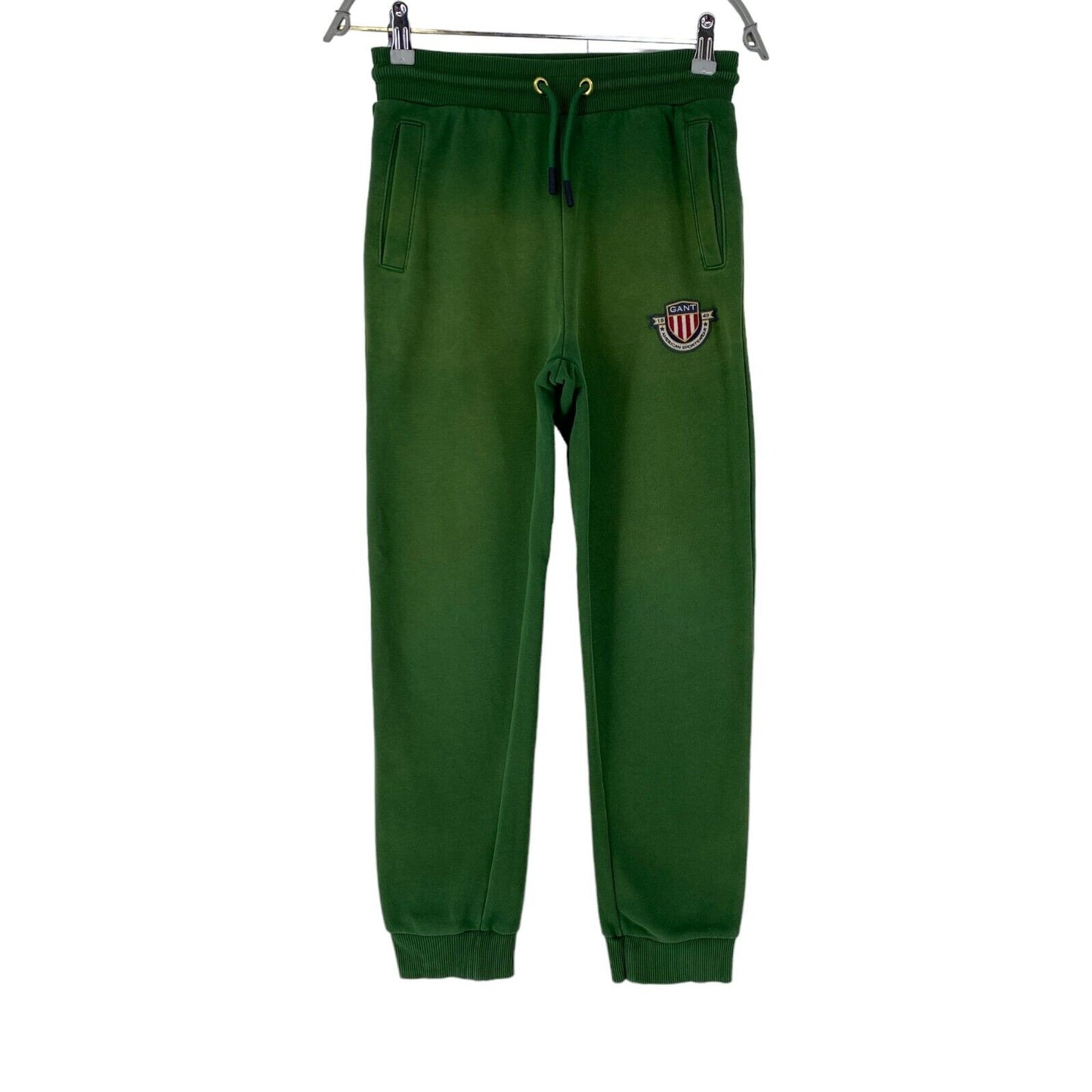 GANT Pantalon de survêtement à revers Regular Fit pour garçon vert 11-12 ans 146/152 CM