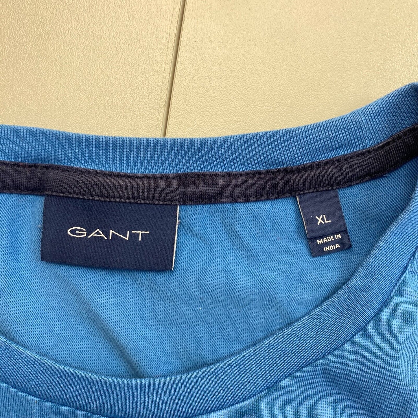 GANT Men Blue Archive Shield Crew Neck Short Sleeve T-Shirt Size XL