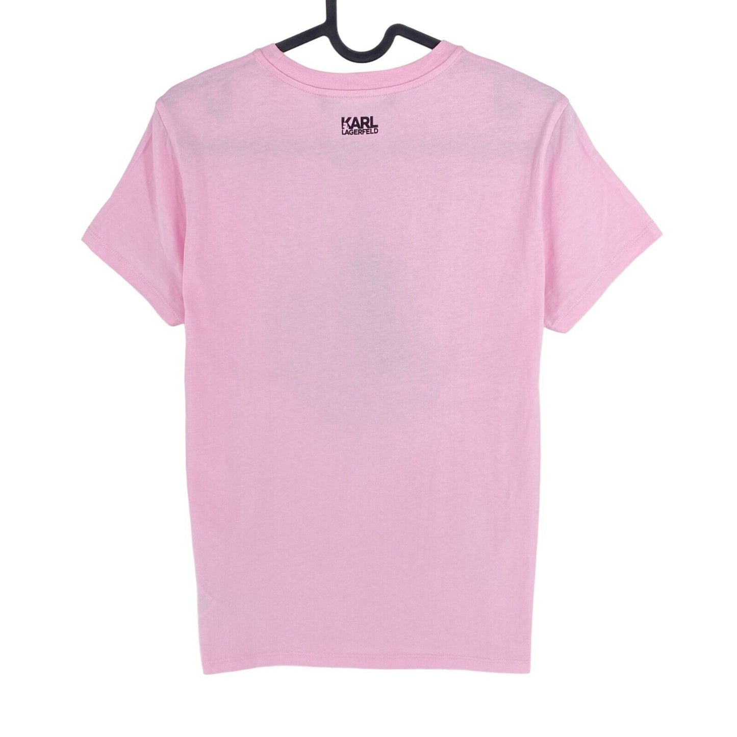 Karl Lagerfeld Pink Karlifornia Crew Neck T Shirt Size S