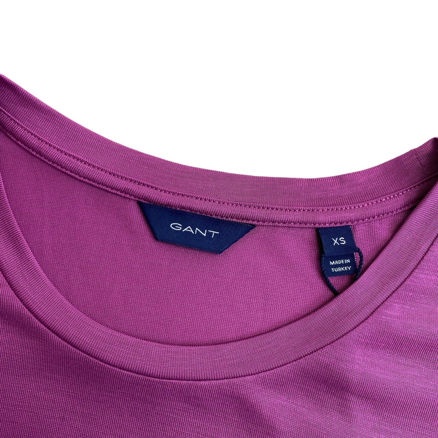 GANT T-shirt à col rond léger violet taille XS