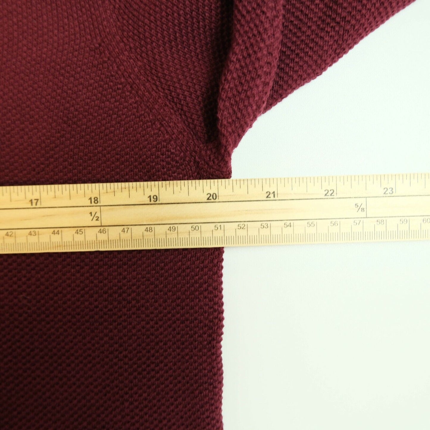 GANT Kirschroter Pullover mit Rundhalsausschnitt, 100 % Baumwolle, Größe L