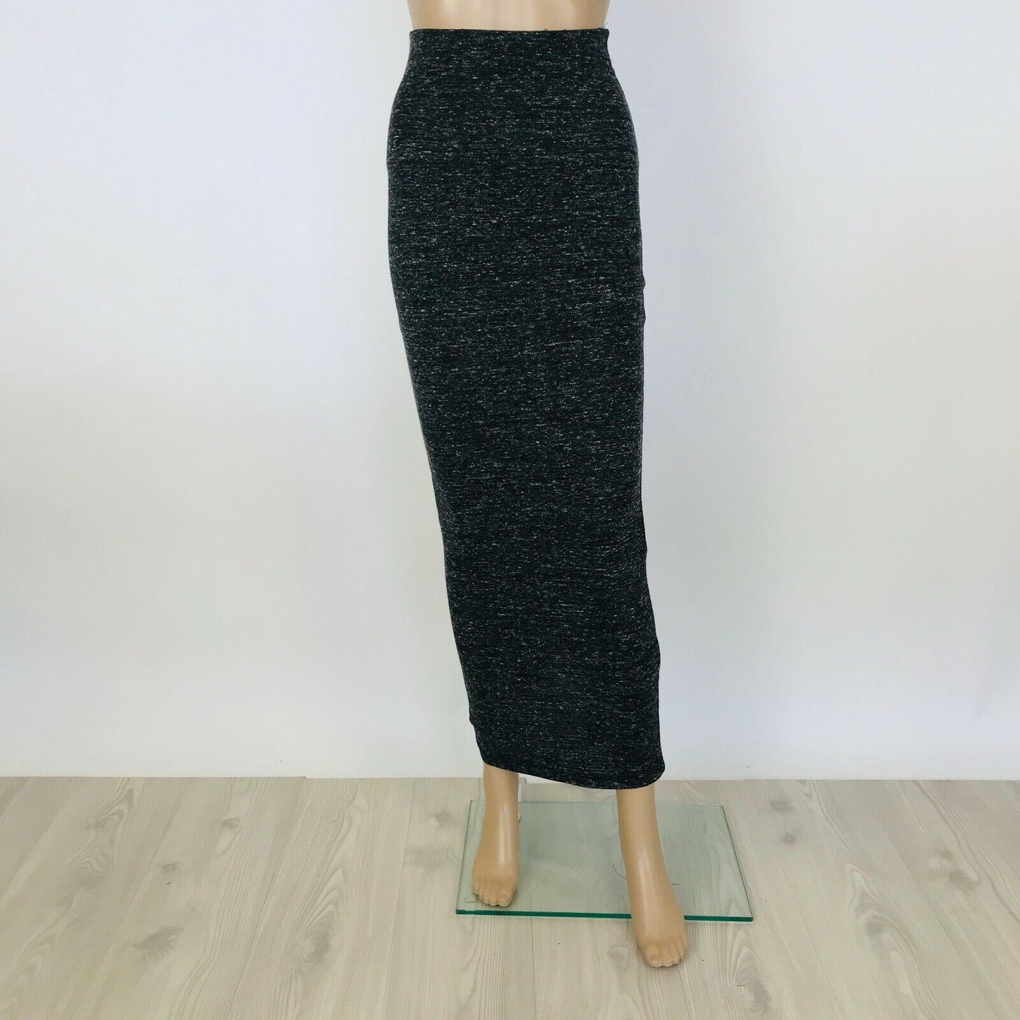 ZARA W&B Women's Stretch Long Grey Skirt Size S W26